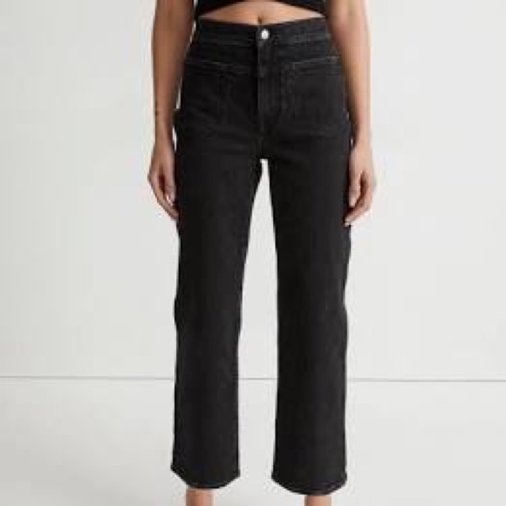 The Perfect Vintage Wide-Leg Crop Jean Sz 31